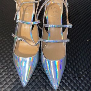 Iridescent Heels with straps - Banana Republic